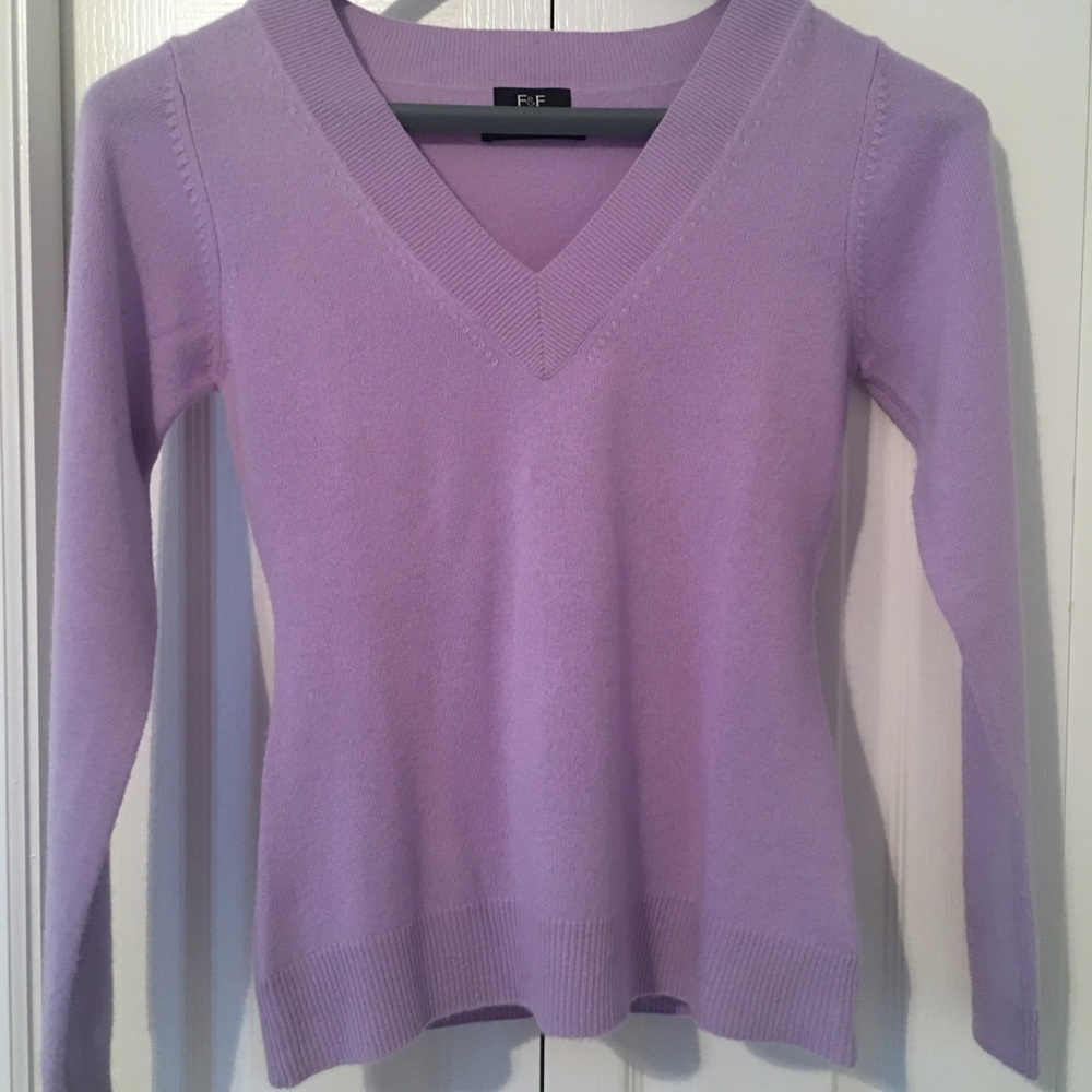 Lilac Cashmere Sweater - Florence and Fred